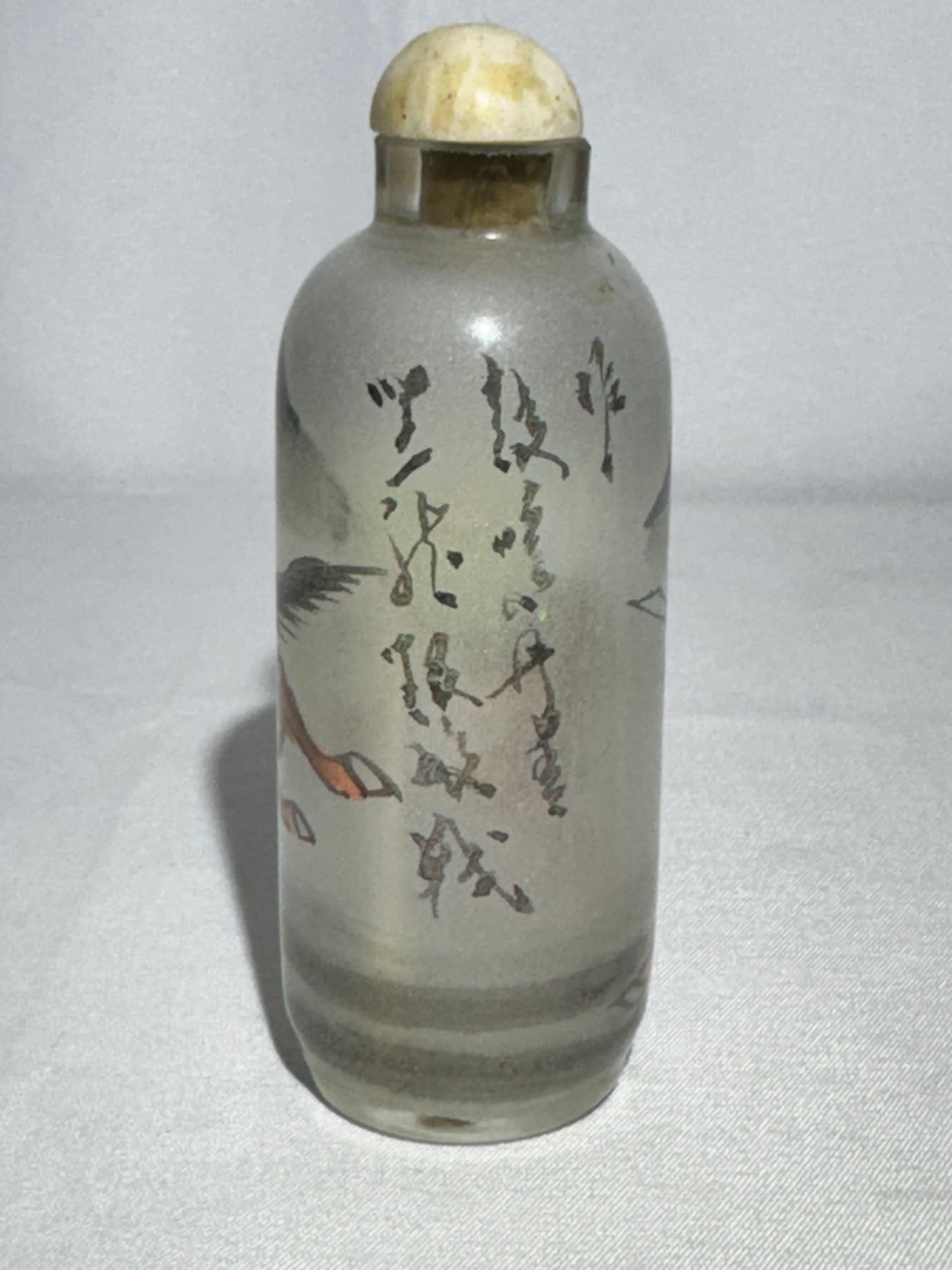 Antique Chinese Inside-Painted Snuff Bottle – Warrior on Horseback