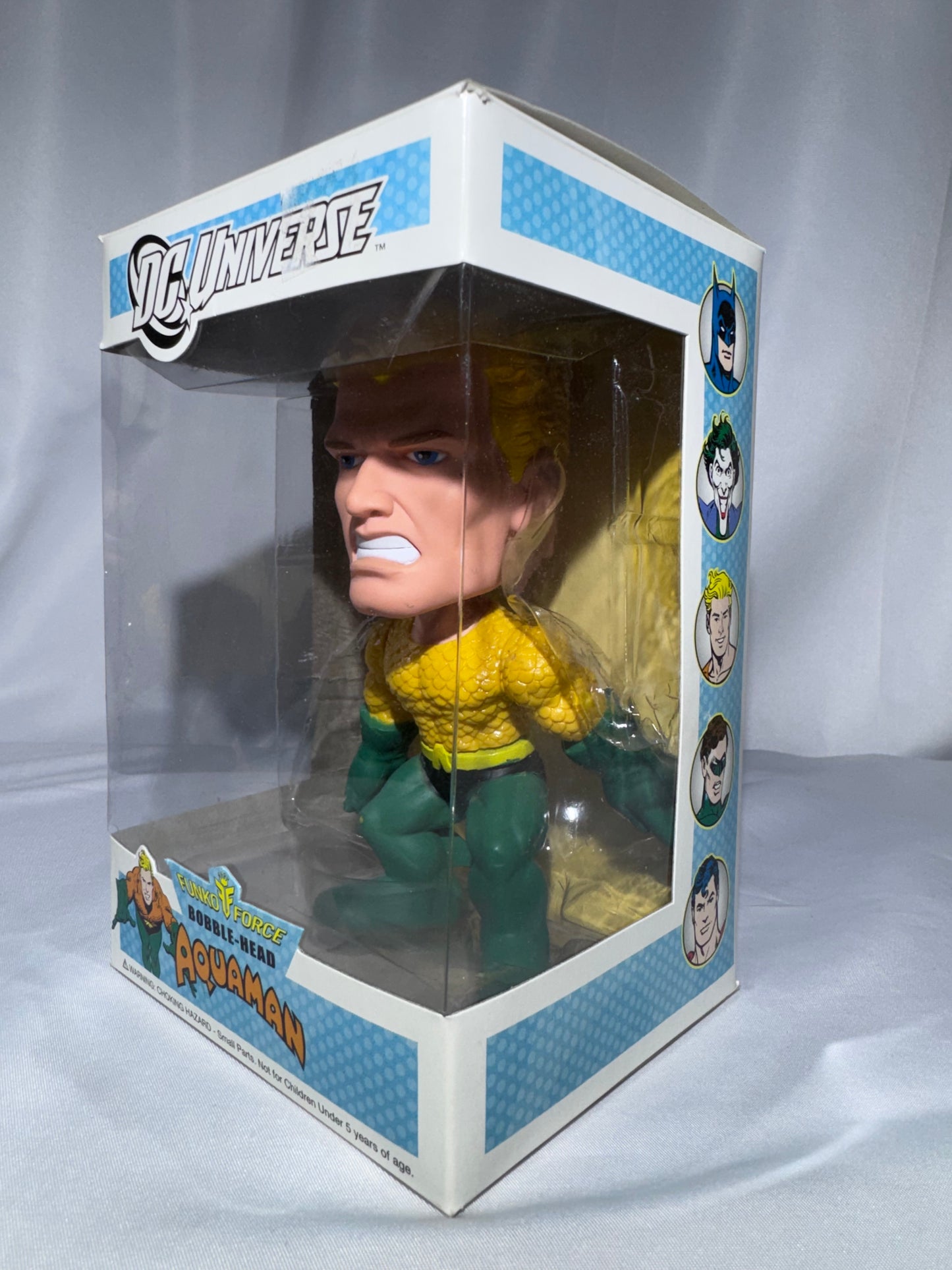 Vintage Funko Force DC Universe Aquaman Bobble-Head – 2010 – Original Box
