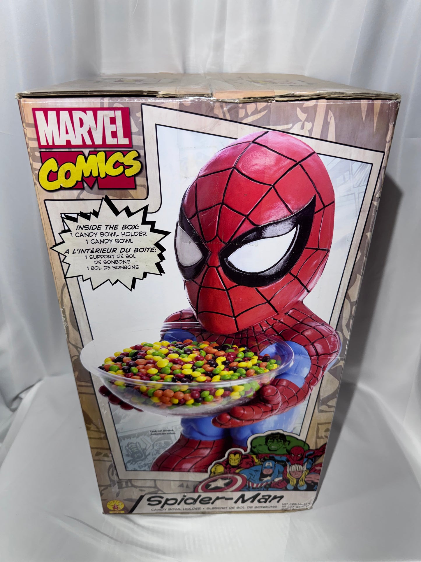 Rubie’s Marvel Spider-Man Candy Bowl Holder – Original Box