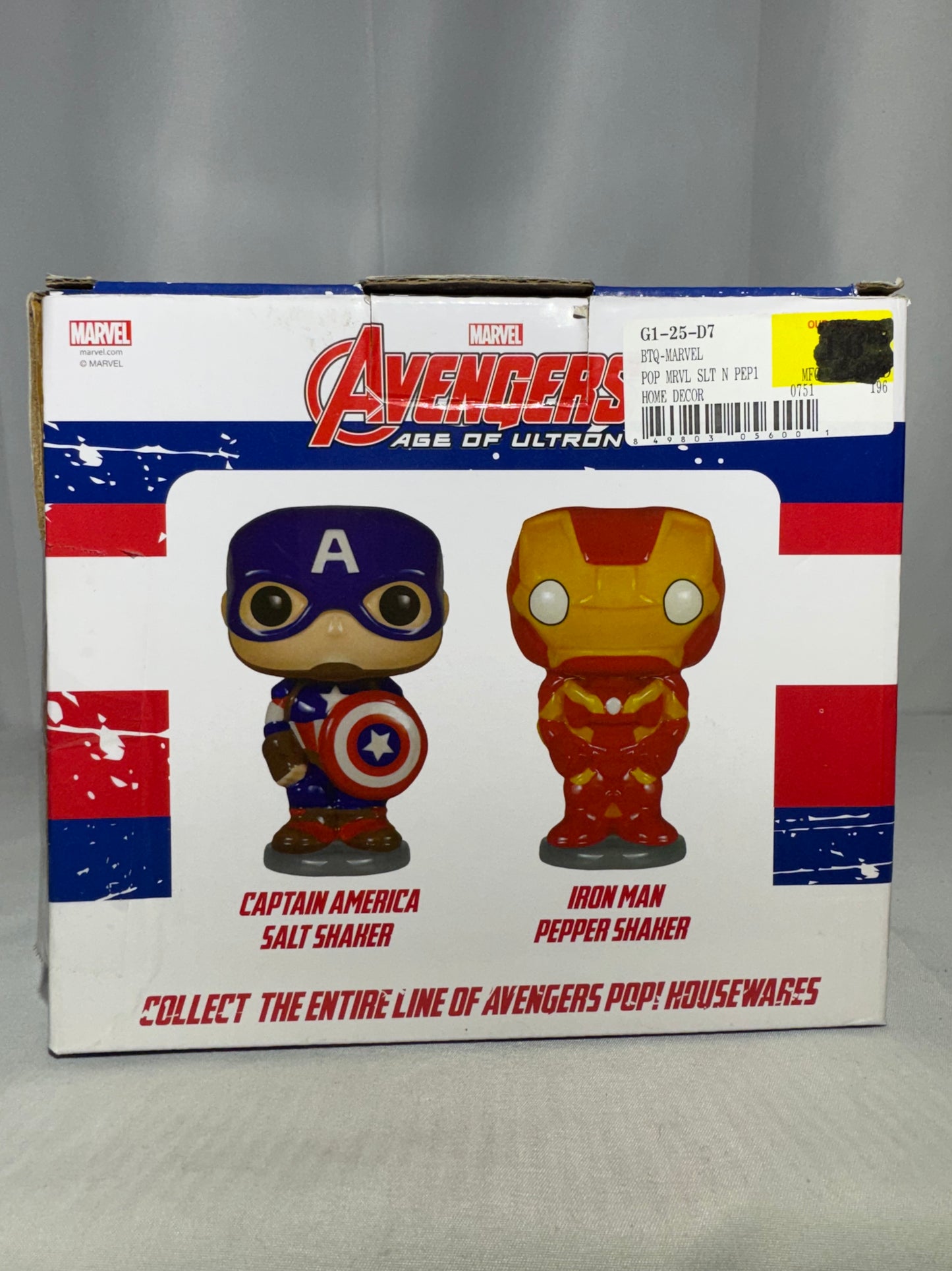 Funko Pop! Home Marvel Captain America & Iron Man Salt & Pepper Shaker Set w/ Original Box
