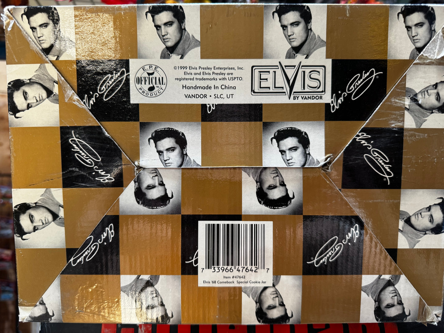 Vandor Elvis Presley 1968 Comeback Special Cookie Jar LE #362/4800 w/ Box 1999