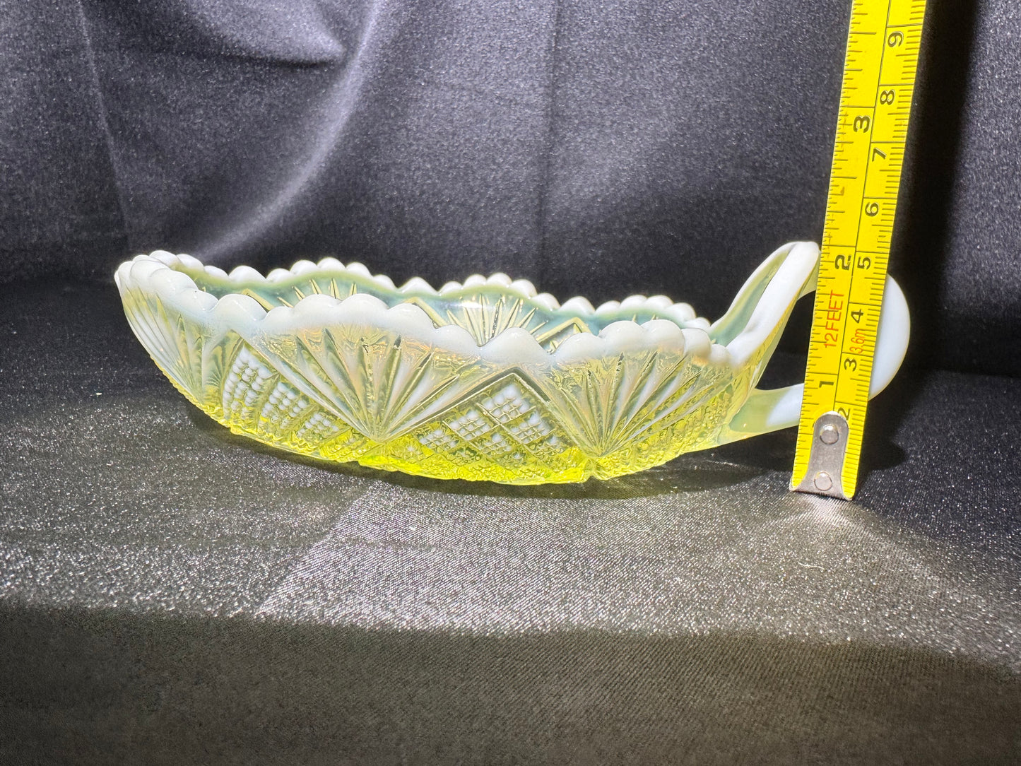 Vintage Davidson Primrose Pearline Uranium Glass Relish/nappy Dish– Lords & Ladies