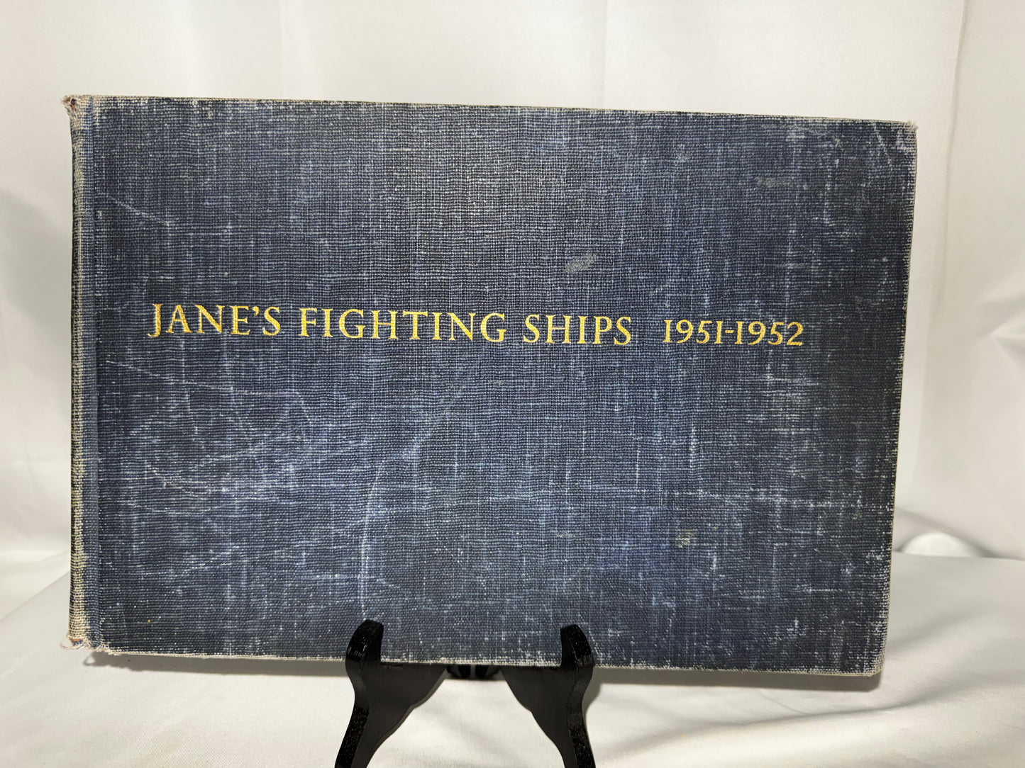 Vintage 1951-1952 Jane’s Fighting Ships Naval Reference Book Blue Hardcover