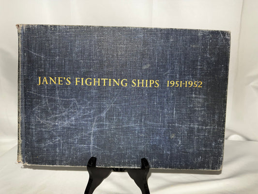 Vintage 1951-1952 Jane’s Fighting Ships Naval Reference Book Blue Hardcover