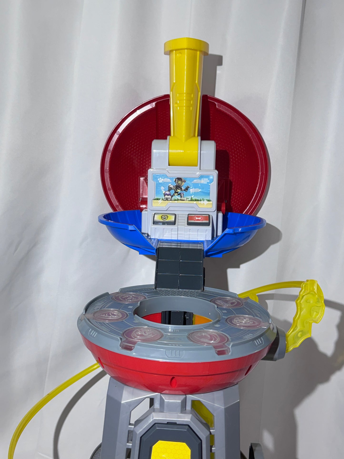 PAW Patrol Mighty Lookout Tower 2.75 FT Playset w/ Zipline Elevator Telescope + Pups Vehicles