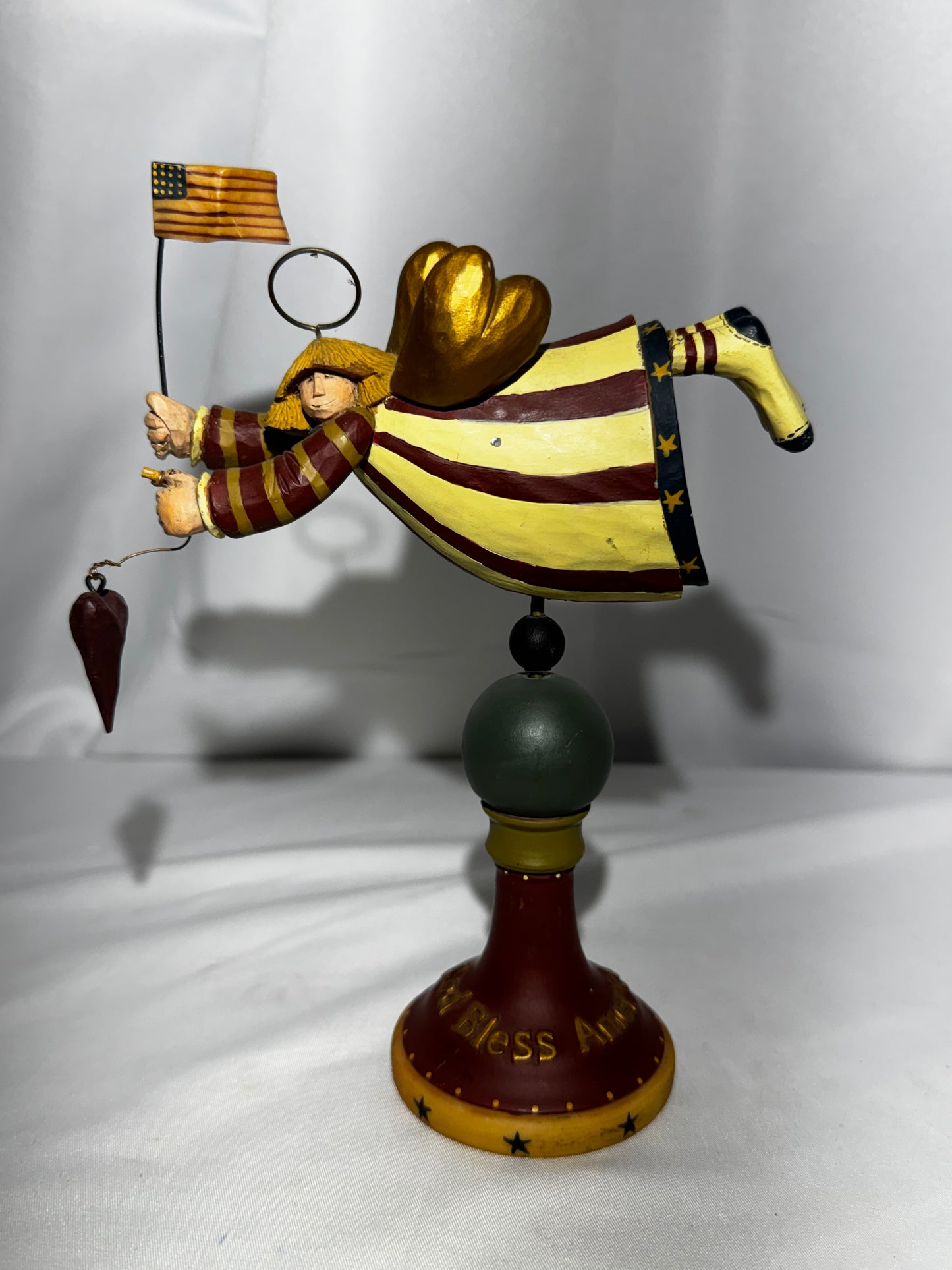 Williraye Studio “Libby Liberty” (WW1332) Retired Patriotic Angel Figurine