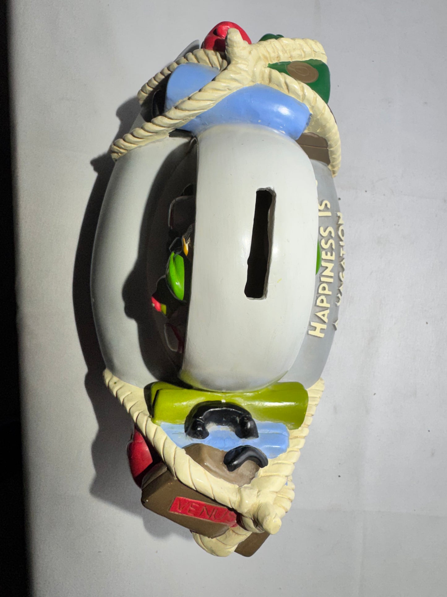 Vintage 1994 Warner Bros Marvin the Martian Ceramic Coin Bank – Spaceship w/ K-9