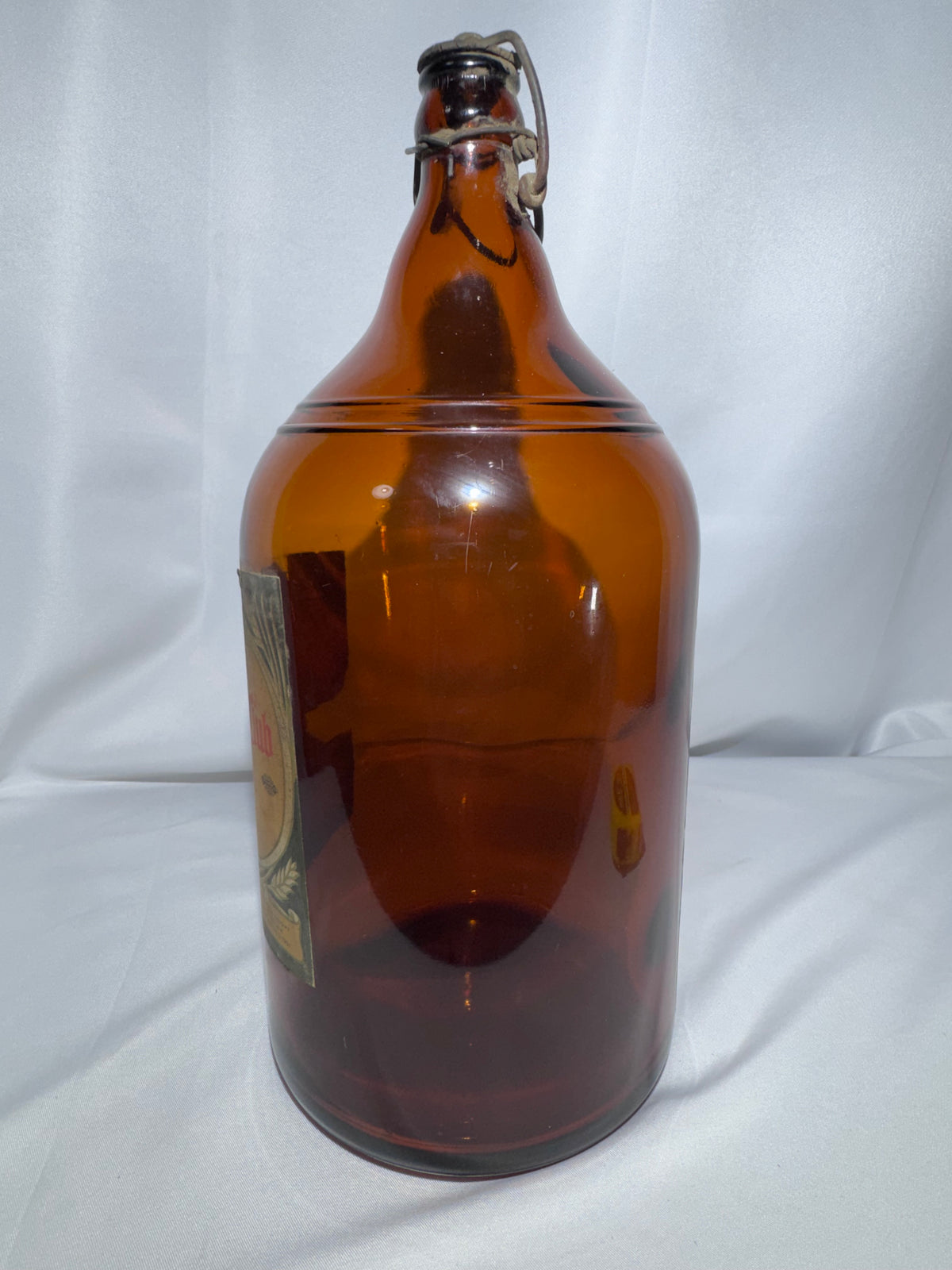 Vintage Bohemian Club All Malt Beer Bottle – Half-Gallon Amber Glass – Spokane, Washington