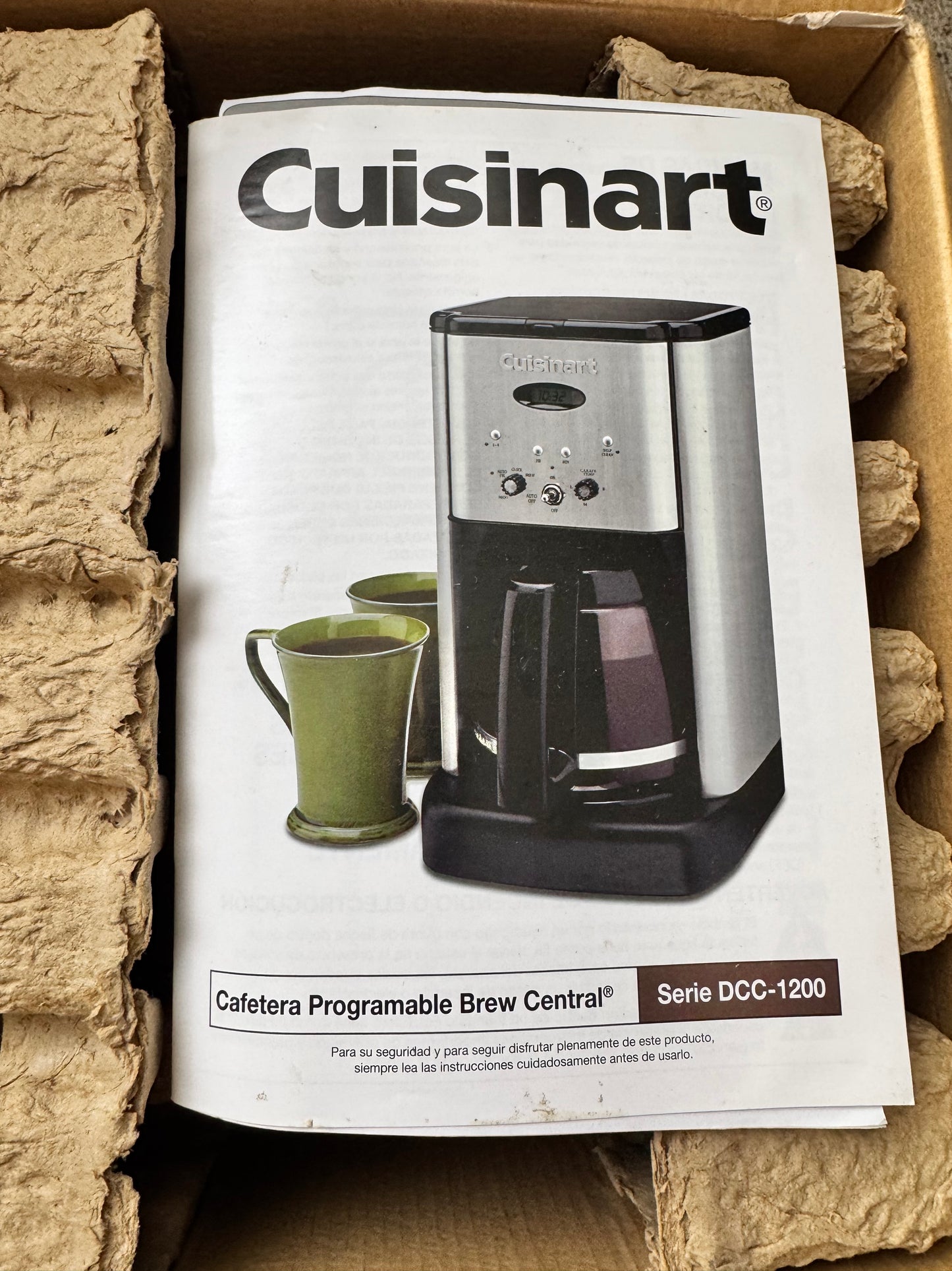 Cuisinart Brew Central 12-Cup Programmable Coffeemaker – Model DCC-1200P1