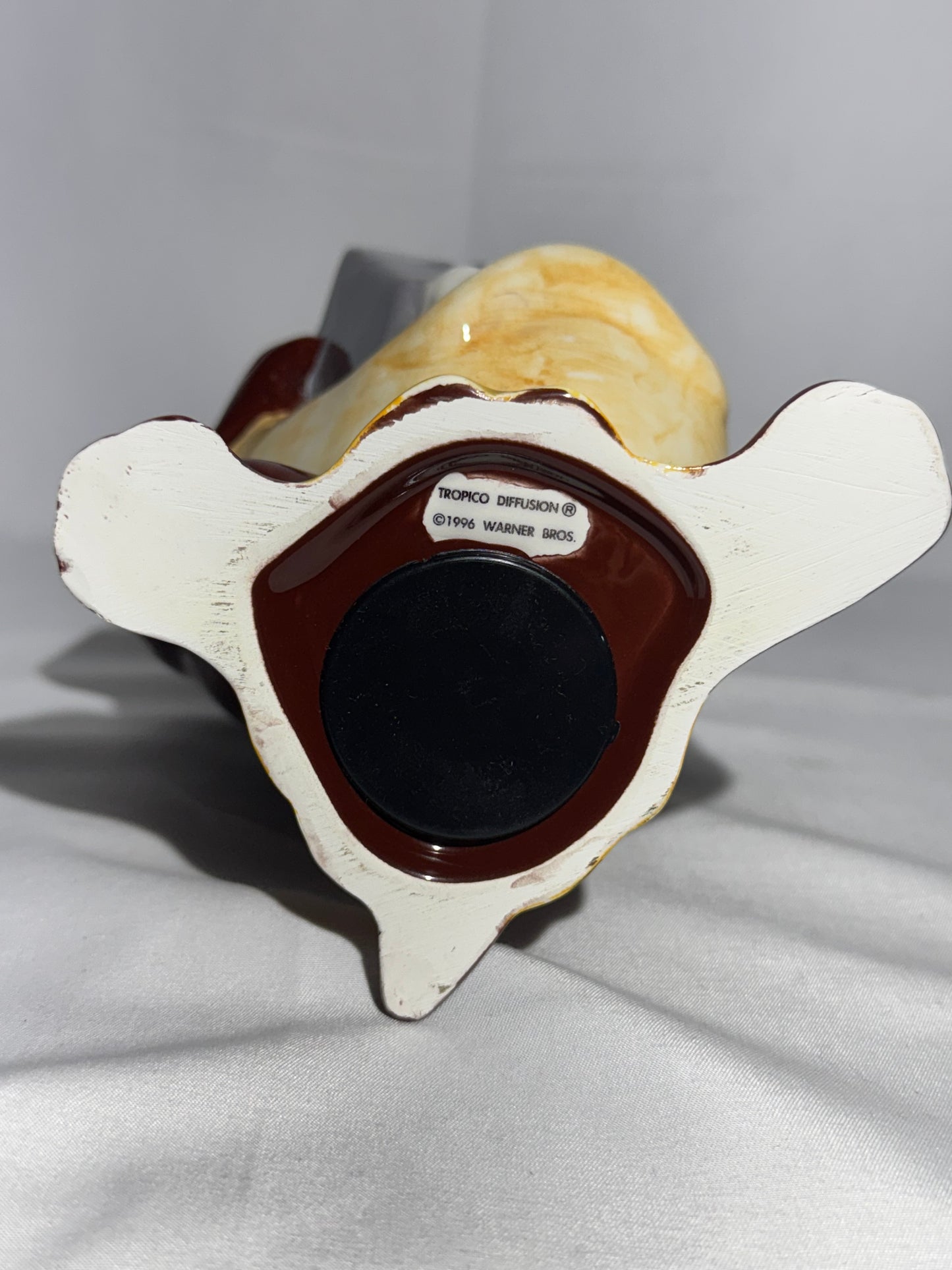 1996 Taz Ceramic Piggy Bank – Tropical Diffusion – Warner Bros Looney Tunes