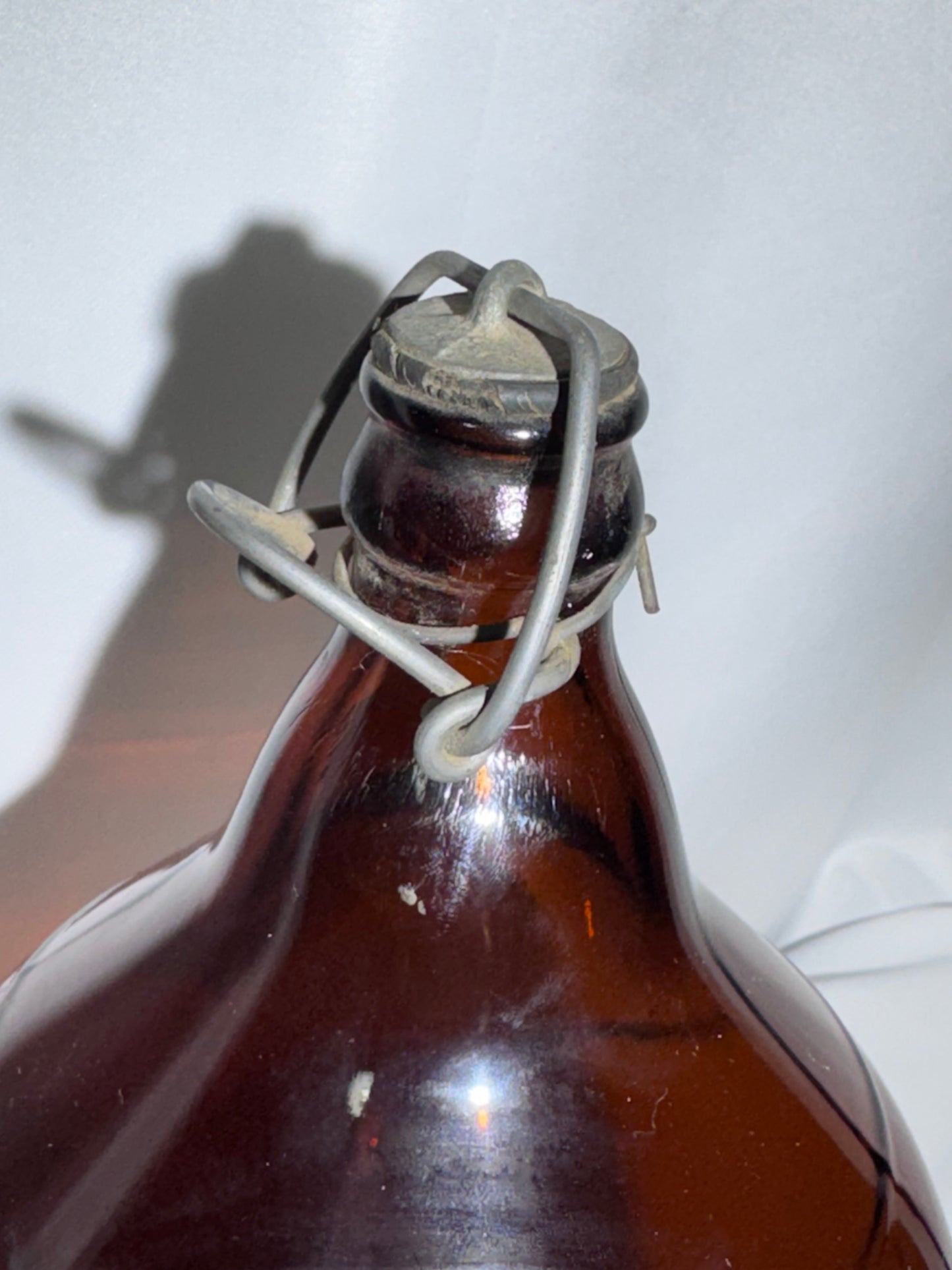 Vintage Bohemian Club Beer Half-Gallon Amber Glass Bottle – Spokane, Washington