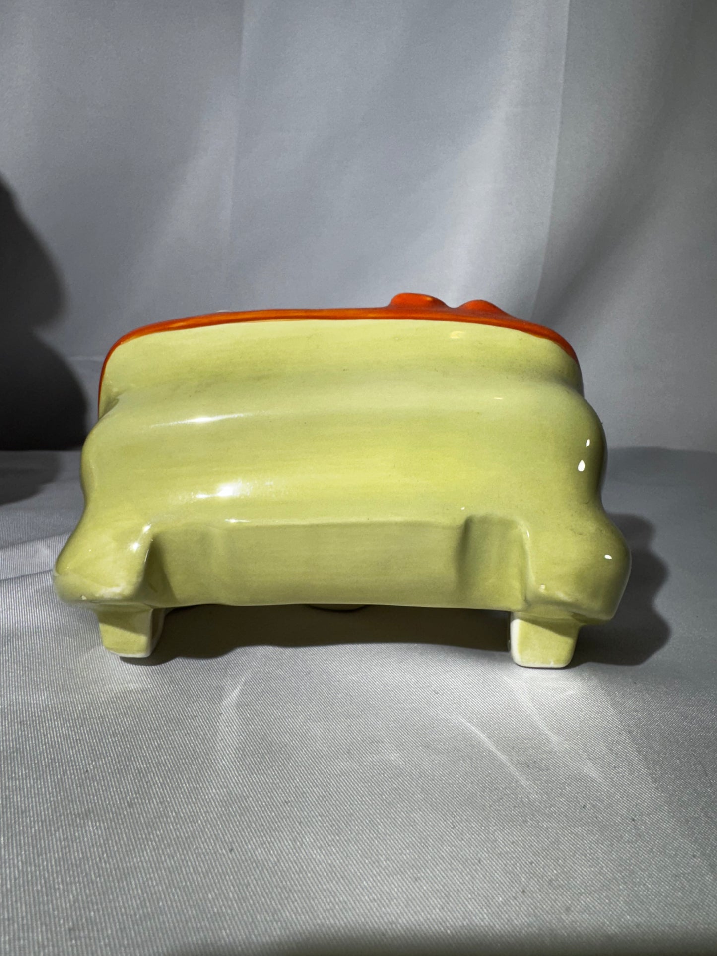 Westland Flintstones Dino Carriage Cookie Jar Bam Bam Pebbles w/ Box Hanna-Barbera