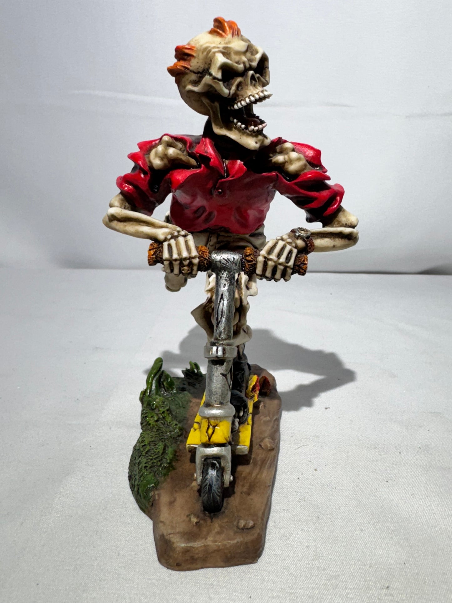 Summit Collection Skeleton on Scooter Figurine – Gothic Punk Decor