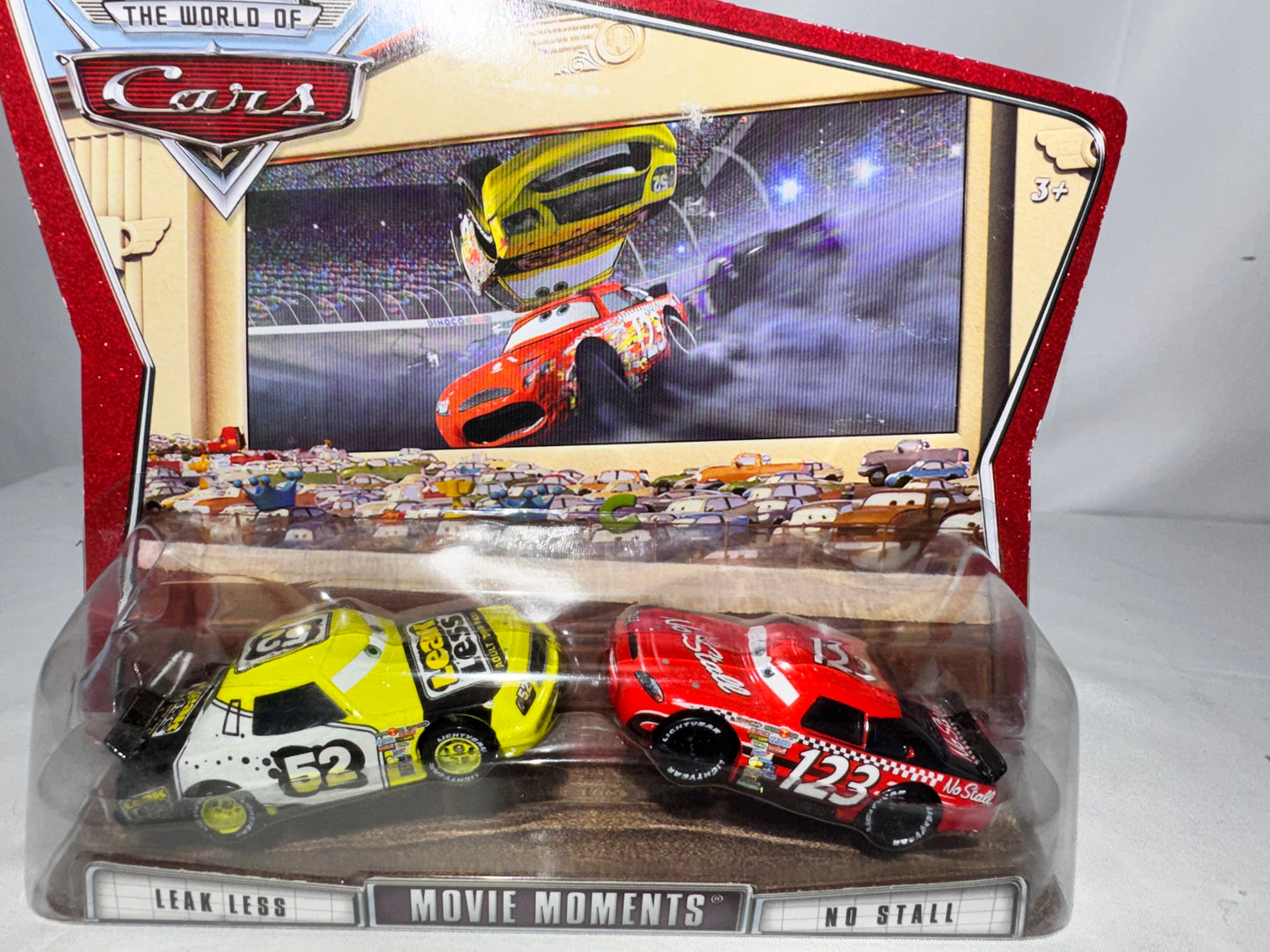 Disney Pixar Cars Movie Moments Leak Less No.52 & No Stall No.123 2-Pack Mattel World of Cars