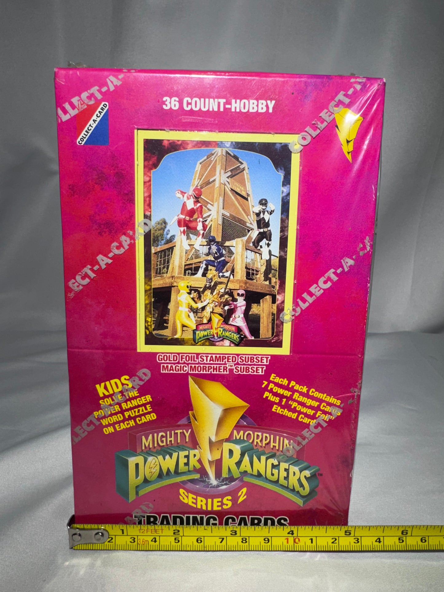 1994 Collect-A-Card Mighty Morphin Power Rangers Series 2 Hobby Box – Factory Sealed