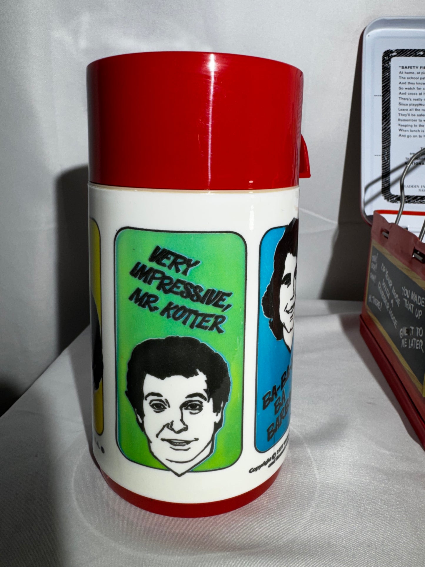 Vintage 1977 Welcome Back, Kotter Metal Lunchbox & Thermos Aladdin Industries