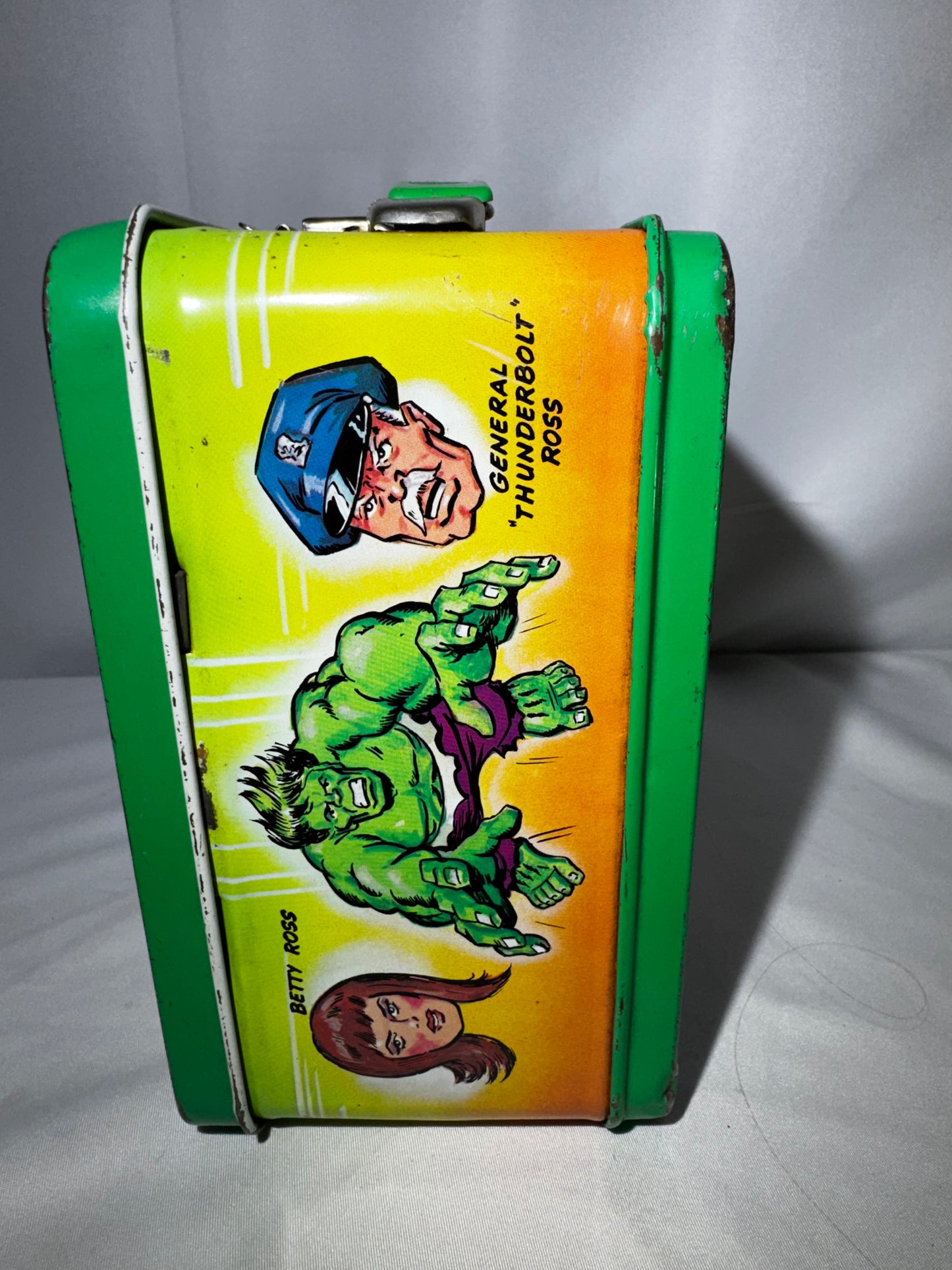 1978 Incredible Hulk Metal Lunchbox & Thermos Set Aladdin Vintage Marvel Comic