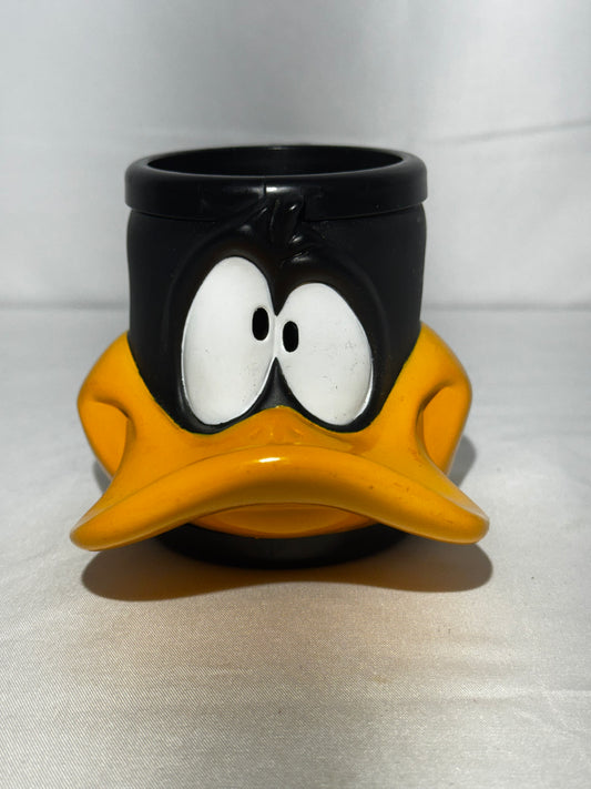 Vintage Daffy Duck Looney Tunes Plastic Resin Mug Cup w/ Handle by Applesauce WB