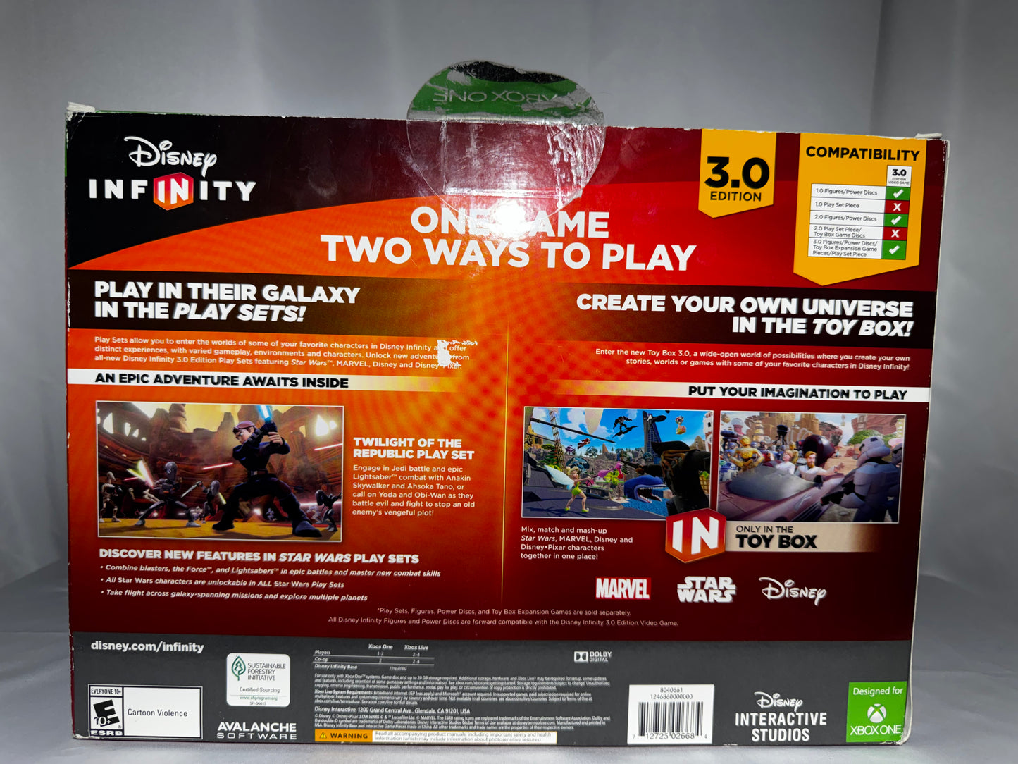 Disney Infinity 3.0 Star Wars Xbox One Starter Pack Anakin Ahsoka Base 2015