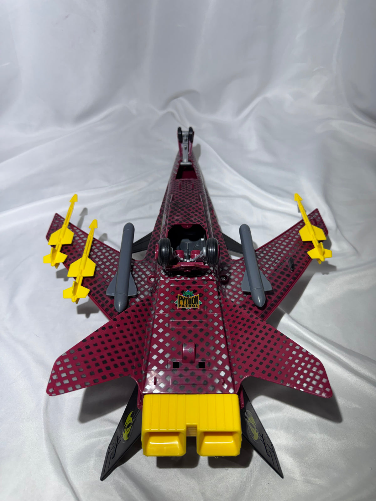 G.I. Joe Python Patrol Conquest X-30 Jet – Vintage – Working – Missing 1 Missile