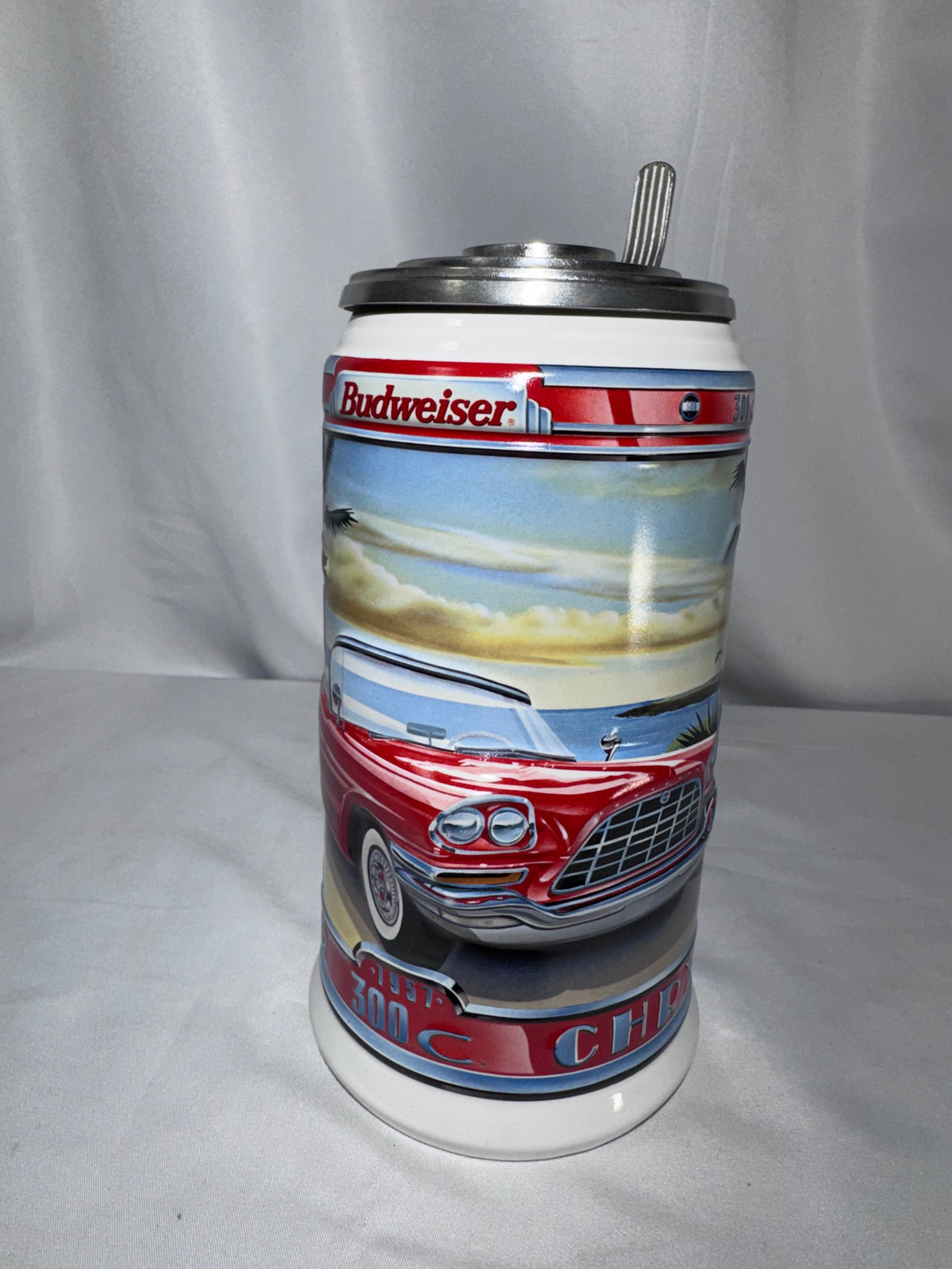 Budweiser 1957 Chrysler 300C Convertible Beer Stein – Classic Car Series – 2003 – Box & COA