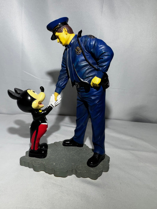 Disney Tribute to Law Enforcement Mickey Mouse Resin Figurine – William Silvers – 8”