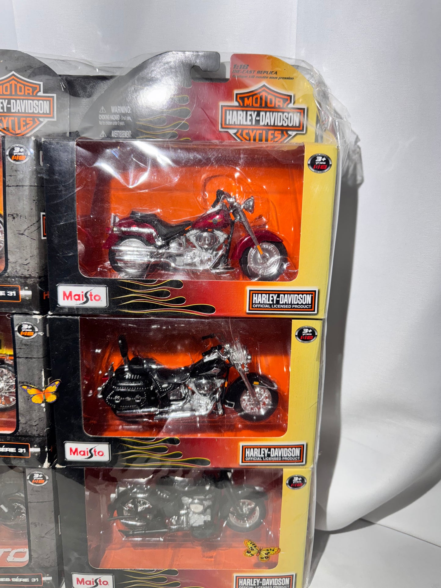 Harley-Davidson 2010 and 2012 Maisto 1:18 Scale Diecast Replica Set – Series 27 & 31 set of 6
