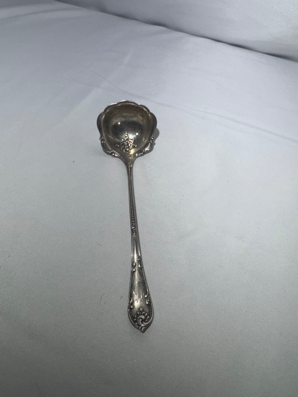 Vintage Wallace Old Atlanta Sterling Silver Cream Sauce Ladle RW&S Ornate