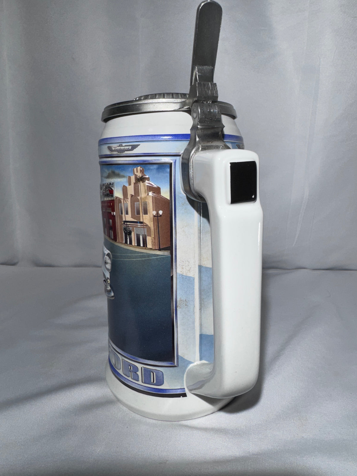 Vintage 1956 Ford Thunderbird Convertible Budweiser Beer Stein – Classic Car Series – Original Box