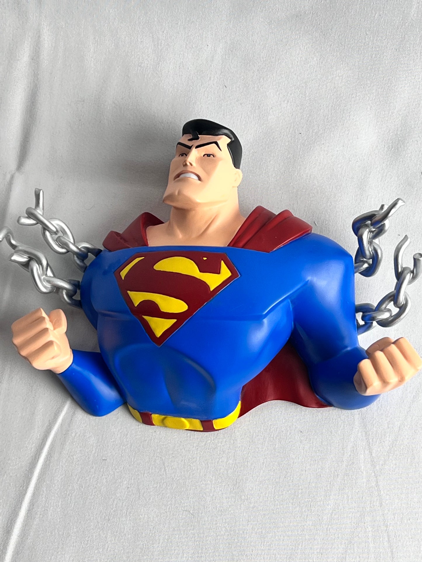 Superman - Wall Plaque - The Animated Series- Justice League- DC Direct-sculpted by John G Matthews and measures approximately 5 inches tall 7 inches wide 2 inches deep