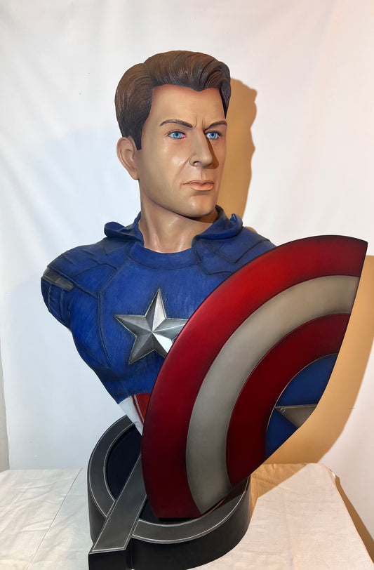 Captain America- 35” Life Size Bust - Chris Evans - 1:1 - Avengers