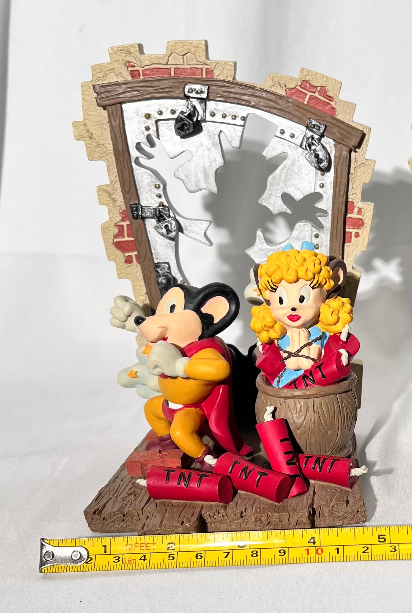 Mighty Mouse- Bookends - terrytoons - Pearl Pureheart - Oil Can Harry