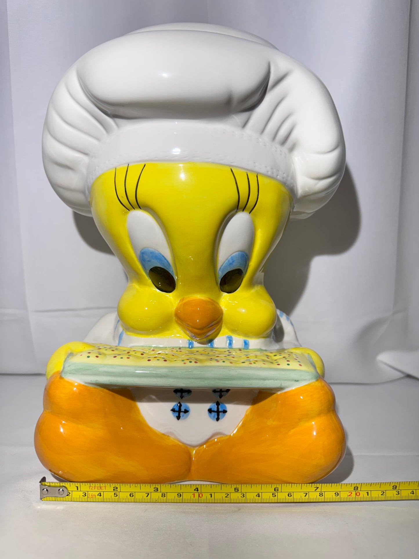Tweety Bird- 13” Cookie Jar with sound box- Baking - Gibson- Looney Tunes- Warner Brothers