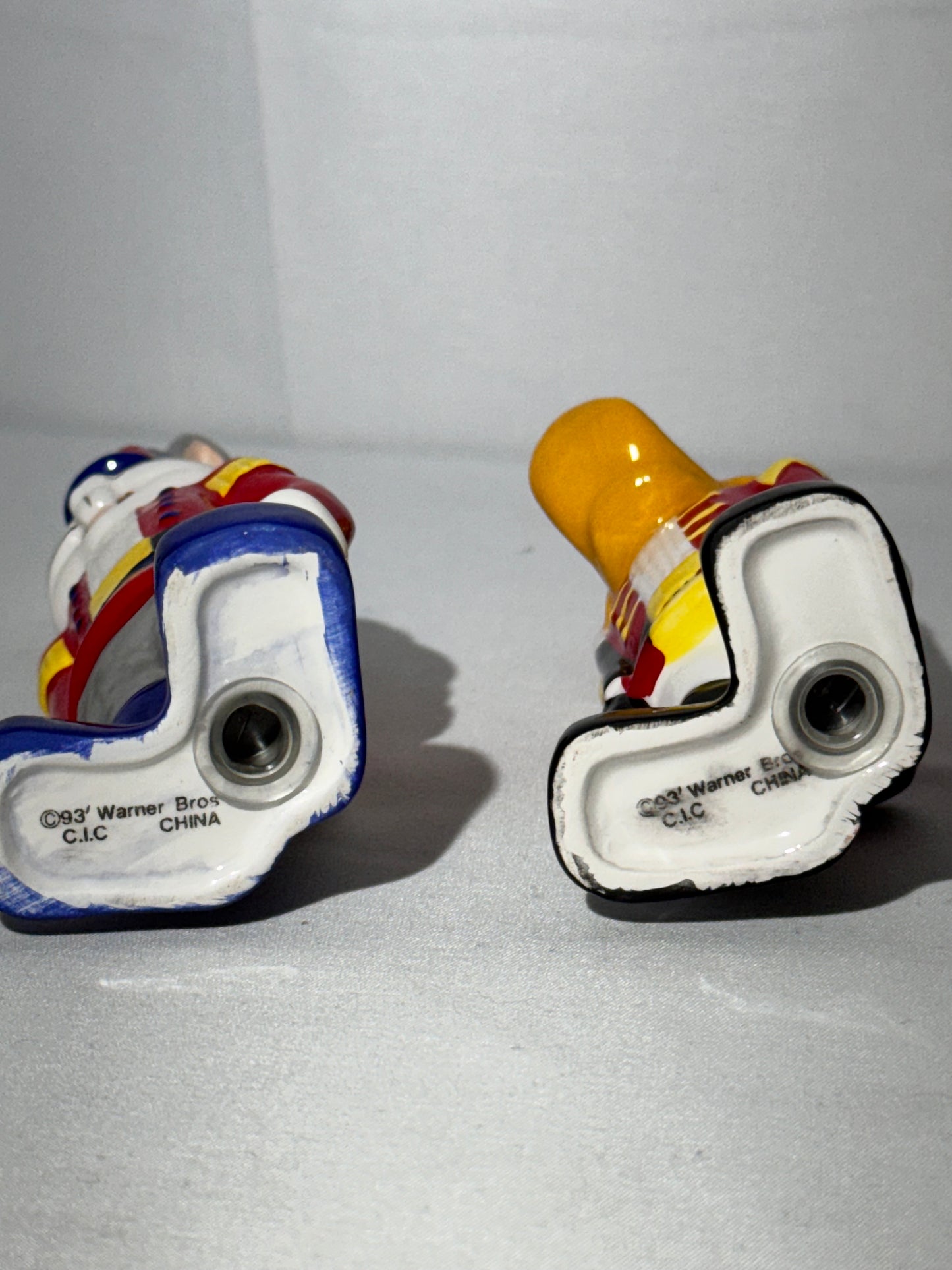 Bugs Bunny and Daffy Duck- Salt & Pepper Shakers - Nut Crackers -item number 6210- Looney Tunes - Warner Brothers- Christmas