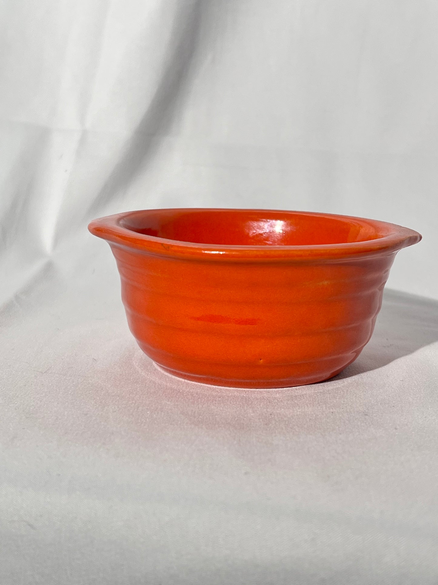 Bauer Pottery- Los Angeles - Vintage - Orange-  Ring ware - 4 1/2” bowl