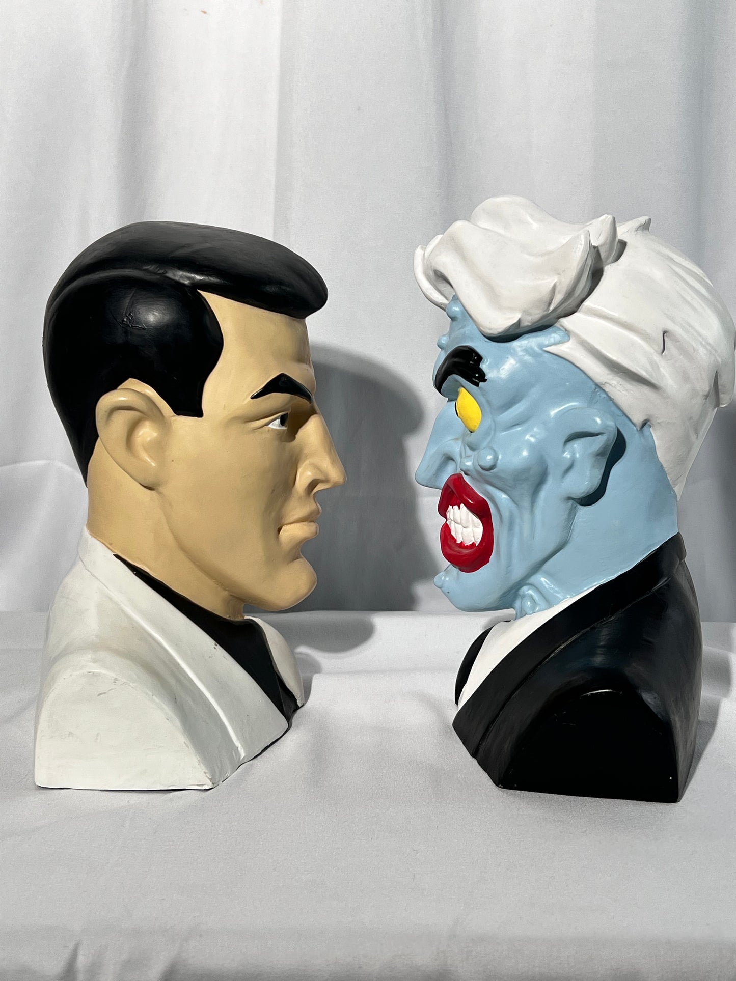 Two Face - 9” bookends - 1995 - DC Comics - Batman character