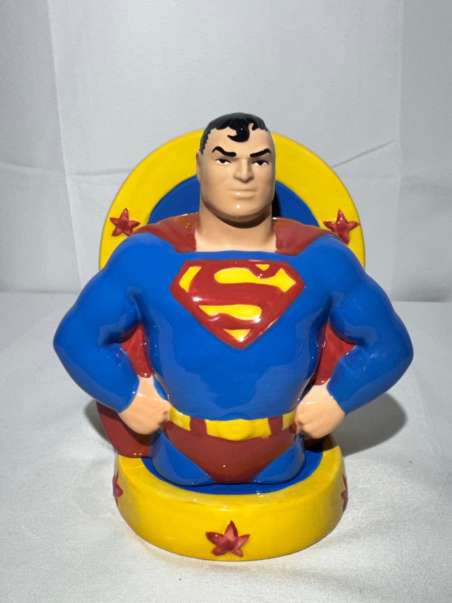 Superman - Salt and Pepper shakers 1997 -Clay Art - Warner Brothers- DC Comics