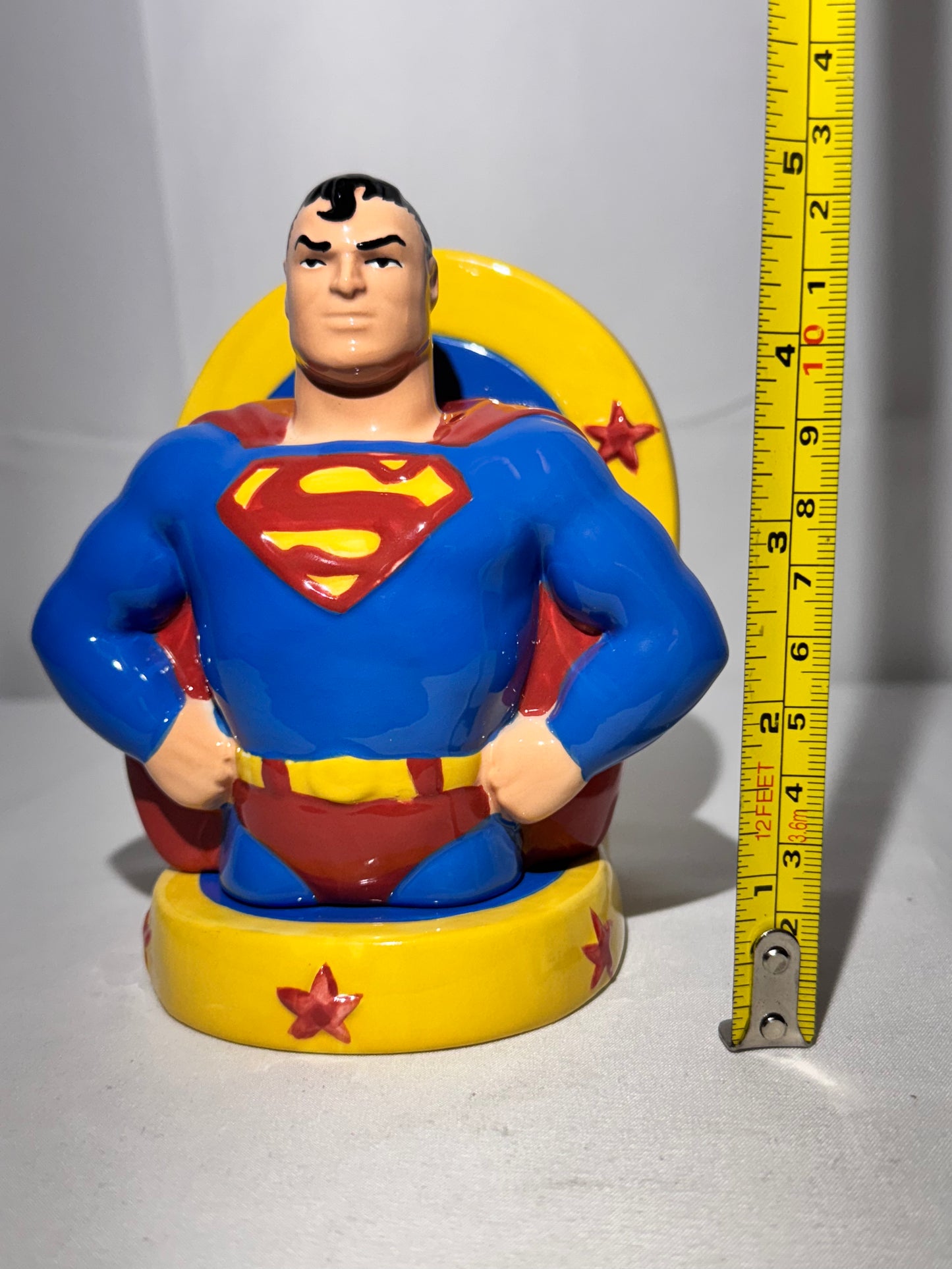 Superman - Salt and Pepper shakers 1997 -Clay Art - Warner Brothers- DC Comics