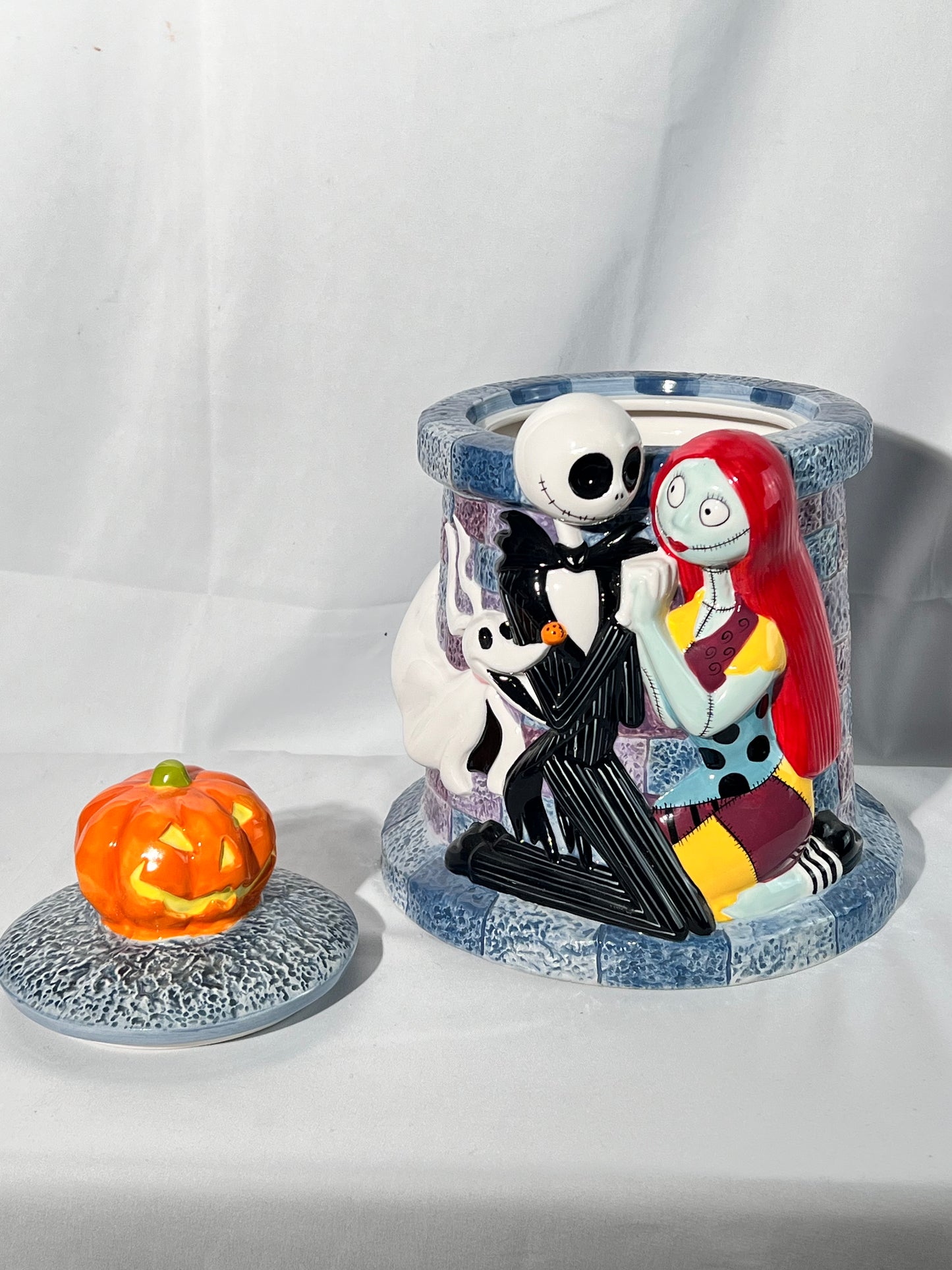 The nightmare before Christmas -12” Cookie Jar- Jack Skellington, Sally and Zero - Disney