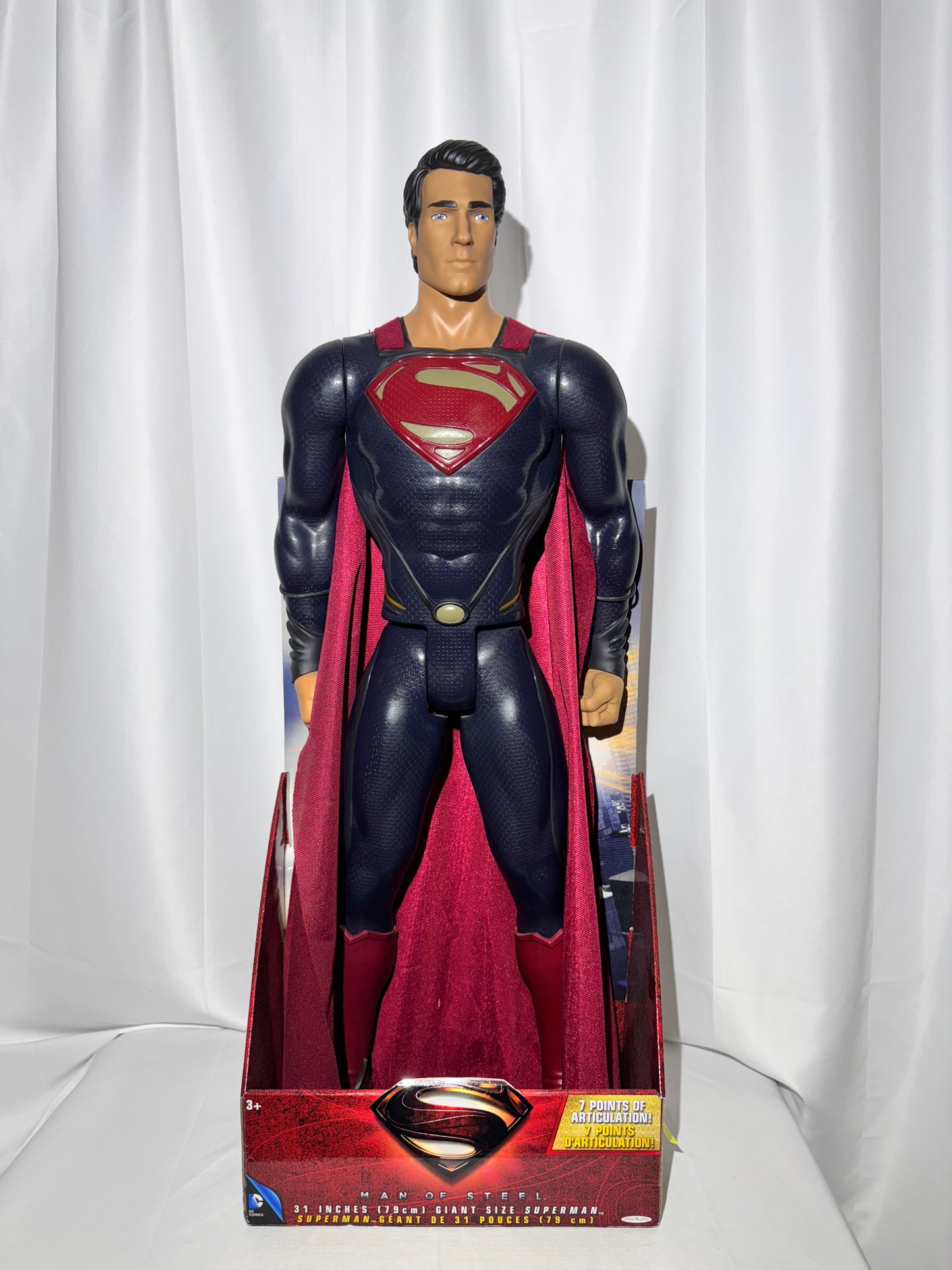 Superman- 31” Action Figure- Man of Steel- DC Comics- Warner Bothers - Jakks Pacific