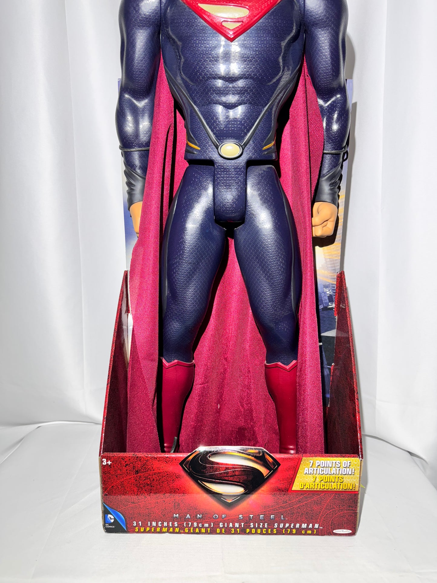 Superman- 31” Action Figure- Man of Steel- DC Comics- Warner Bothers - Jakks Pacific