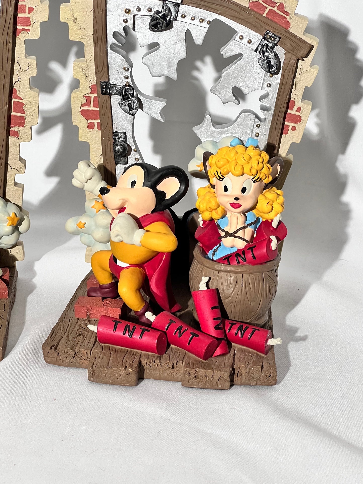 Mighty Mouse- Bookends - terrytoons - Pearl Pureheart - Oil Can Harry