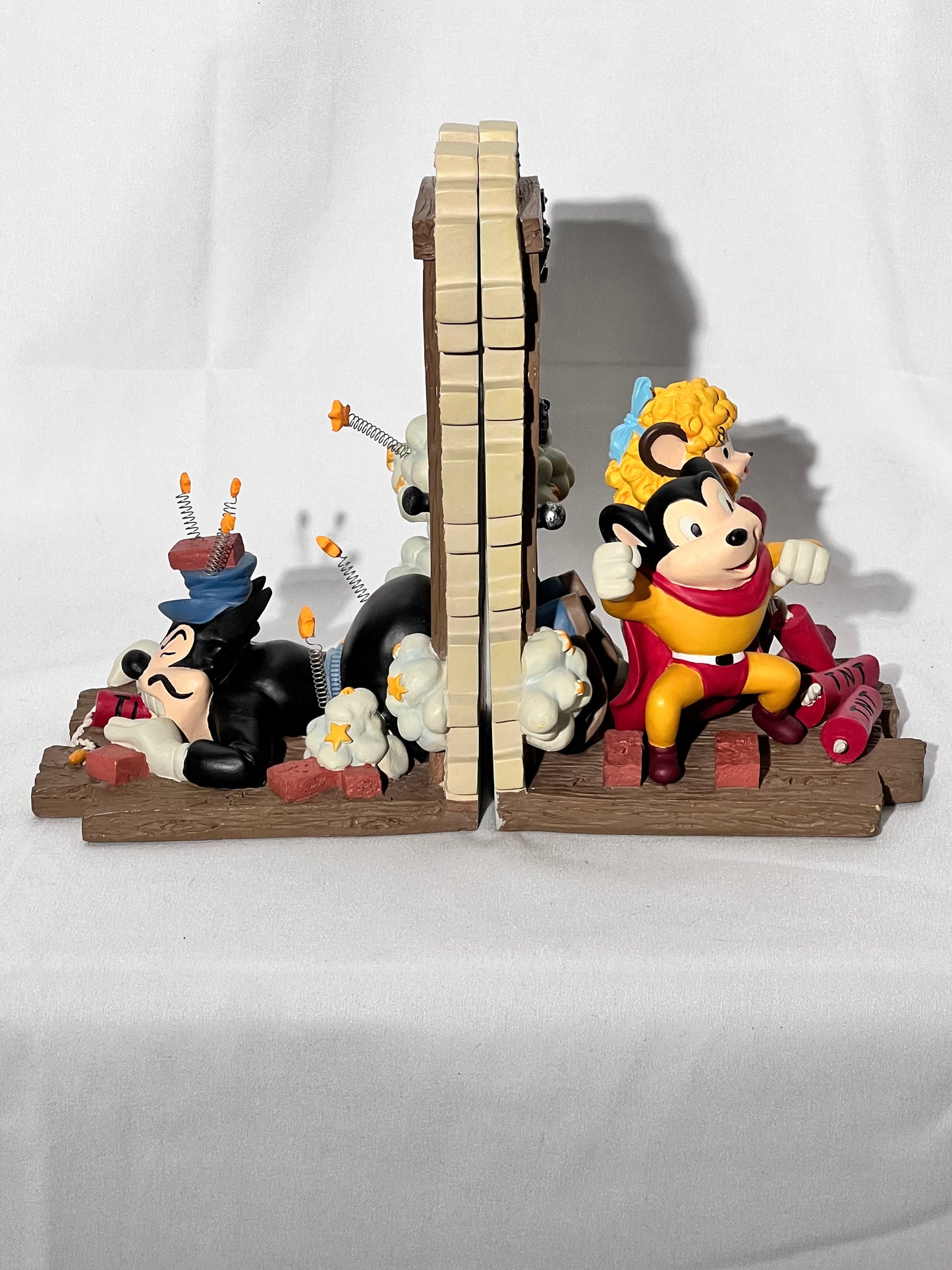 Mighty Mouse- Bookends - terrytoons - Pearl Pureheart - Oil Can Harry
