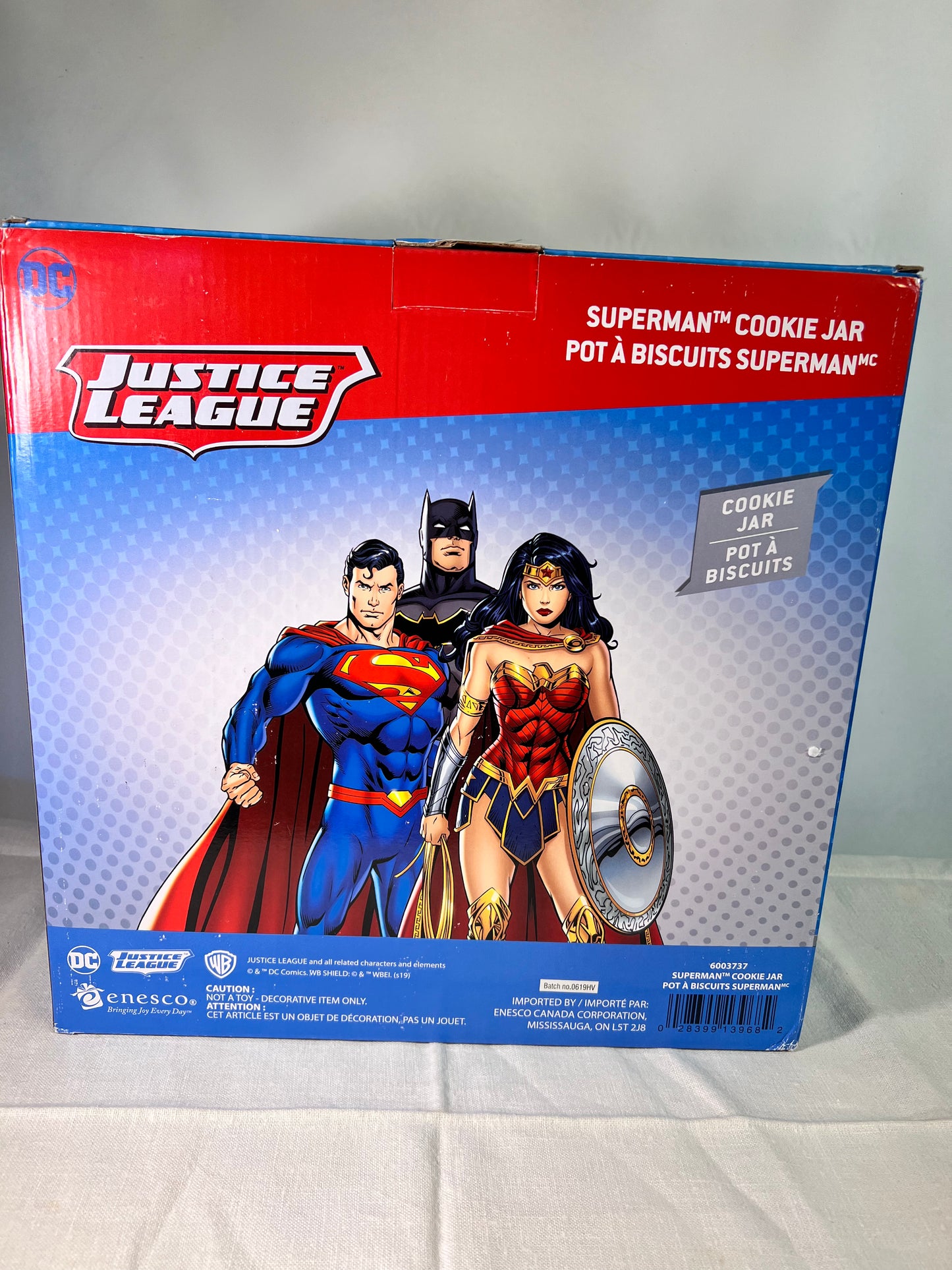 Superman cookie star-justice league-pot of biscuit Superman-DC comics-Warner Brothers