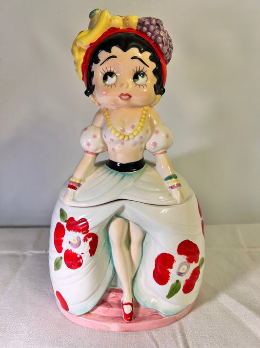 Betty Boop- Carmen Miranda- Cookie Jar-1985 King Features Syndicate