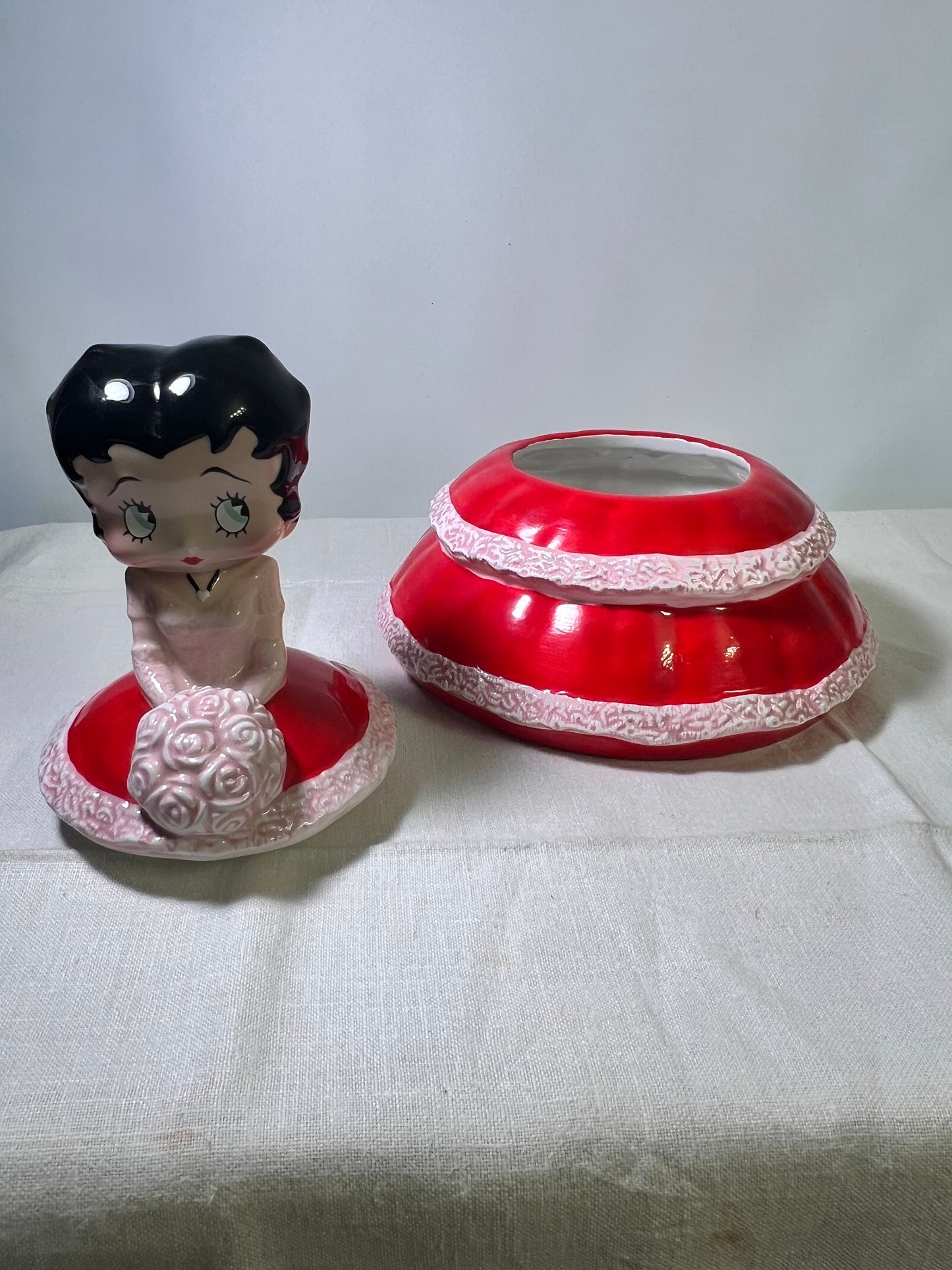 Betty Boop- Cookie Jar- Red Ruffle Dress