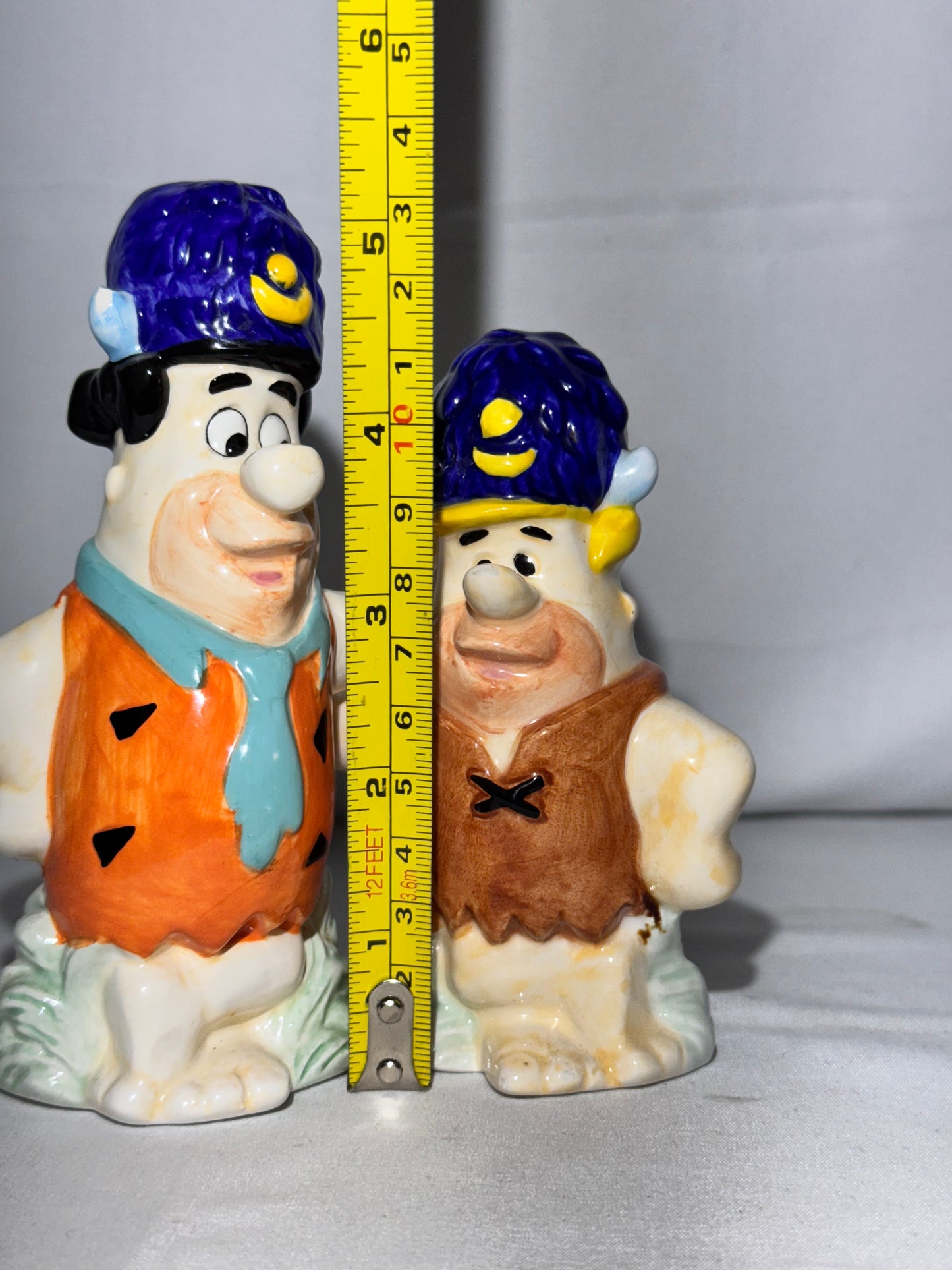 Fred Flintstone and Barney Rubble - Salt and Pepper - Hanna Barbera- Cartoon - Water Buffalos