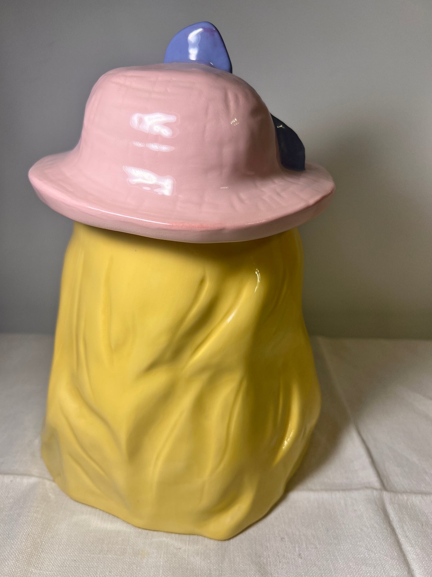 Miss Piggy- Pink Hat & Flower- Cookie Jar