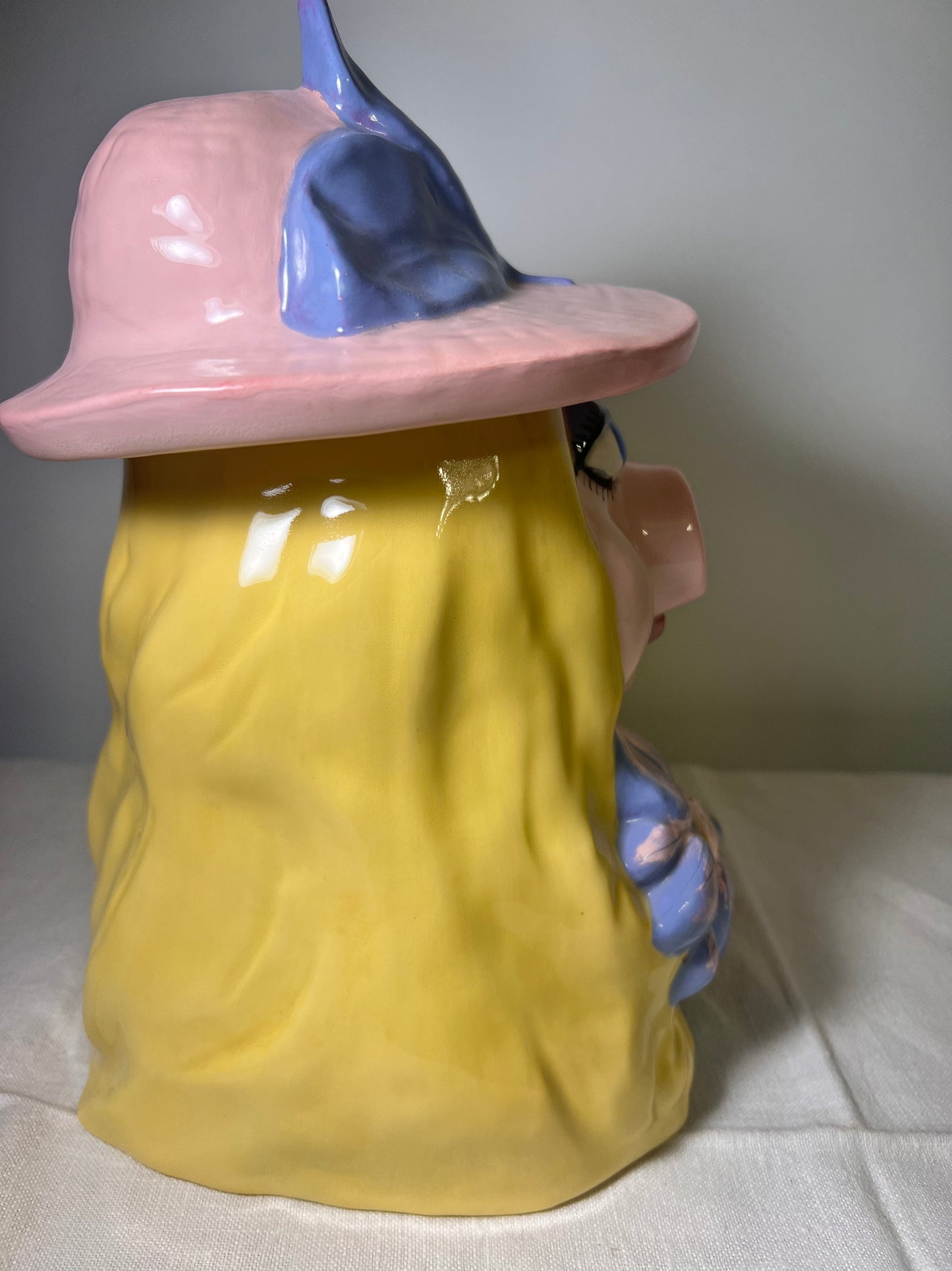 Miss Piggy- Pink Hat & Flower- Cookie Jar