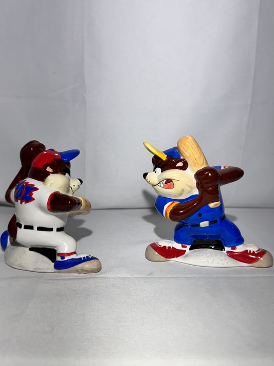 Taz - Salt and Pepper- Baseball -Batter up - Looney Tunes- Warner Brothers - Gibson- Original Box